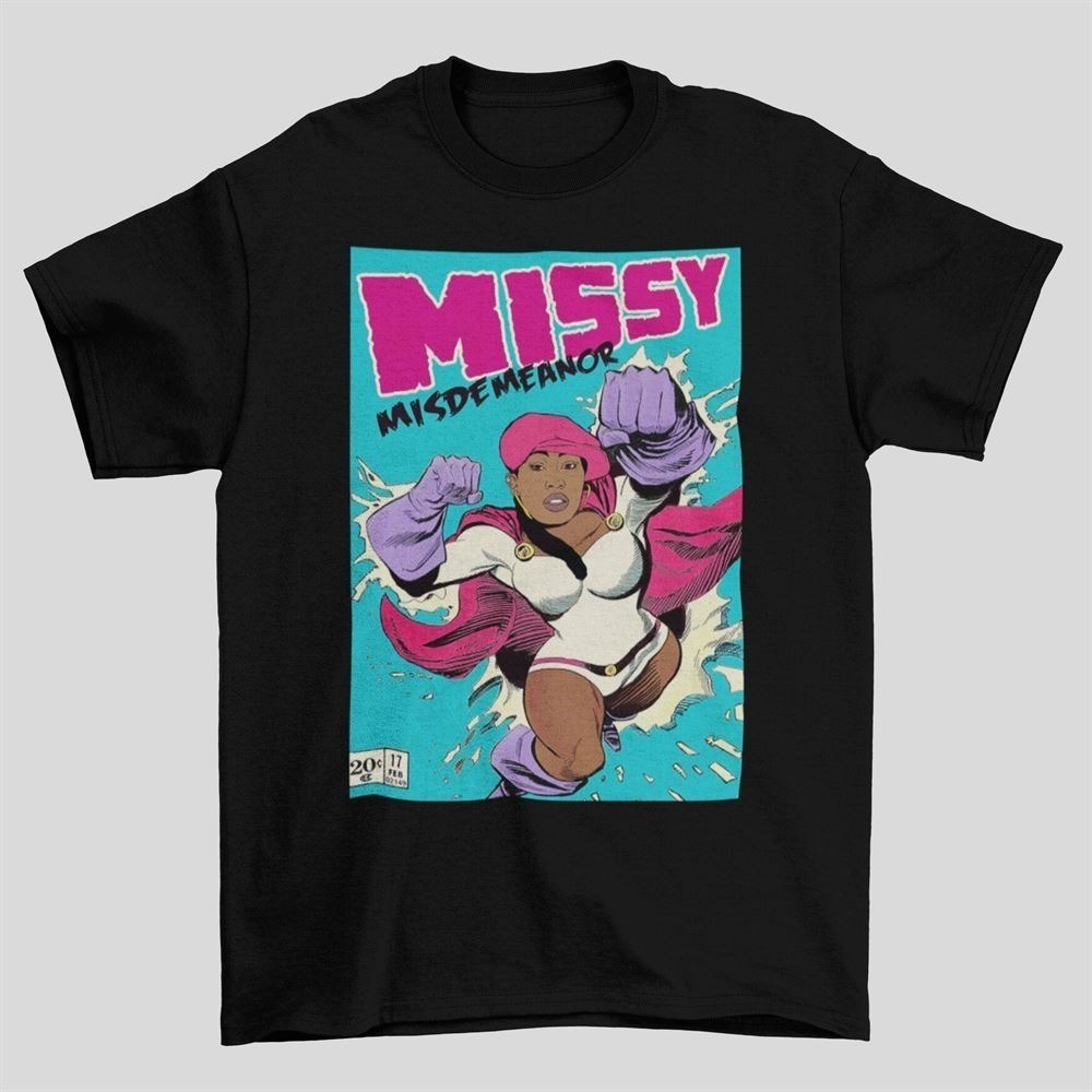 Missy Misdemeanor Missy Elliott Comic Book Style T-shirt